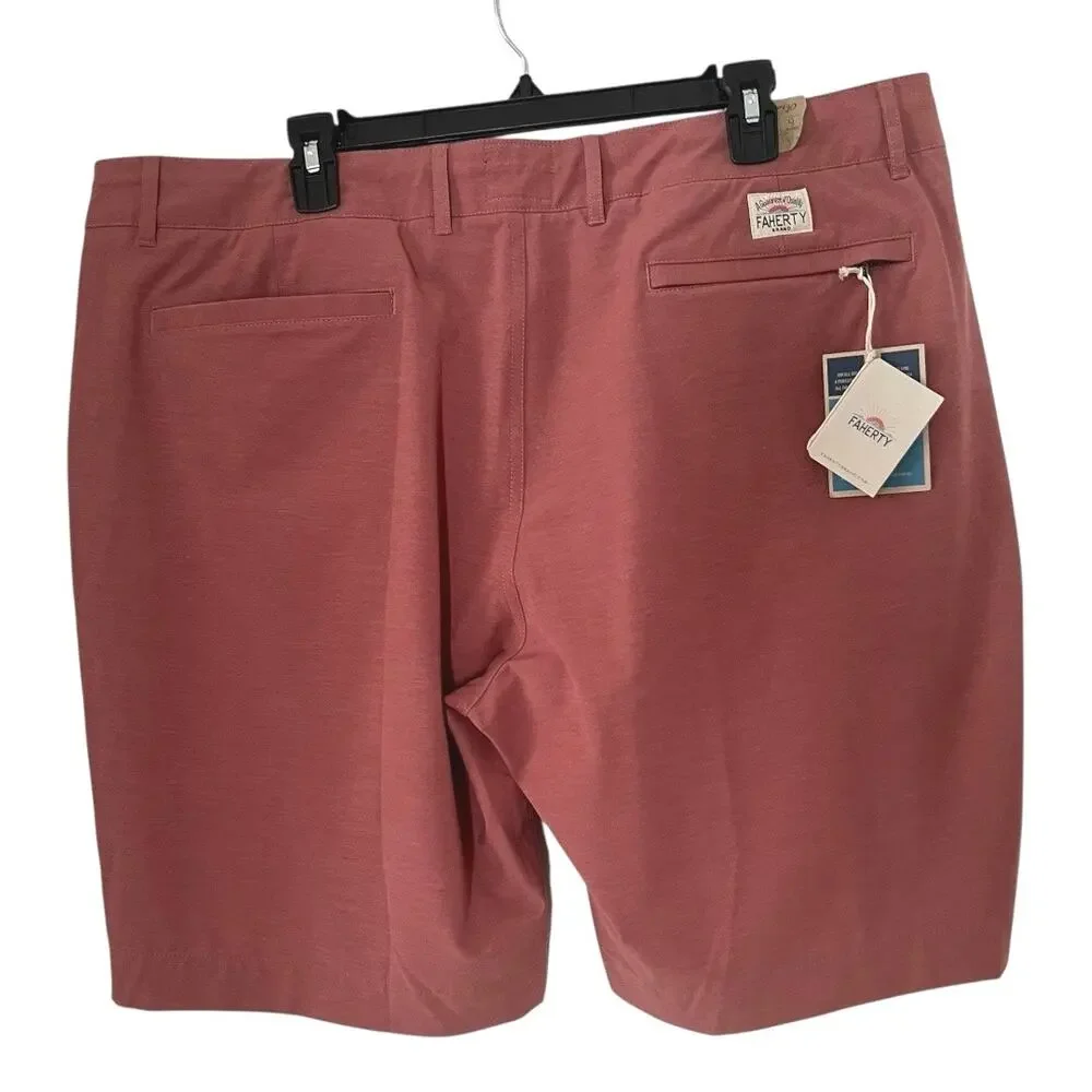 Faherty All Day 9” Shorts In Sun Rose Size 42